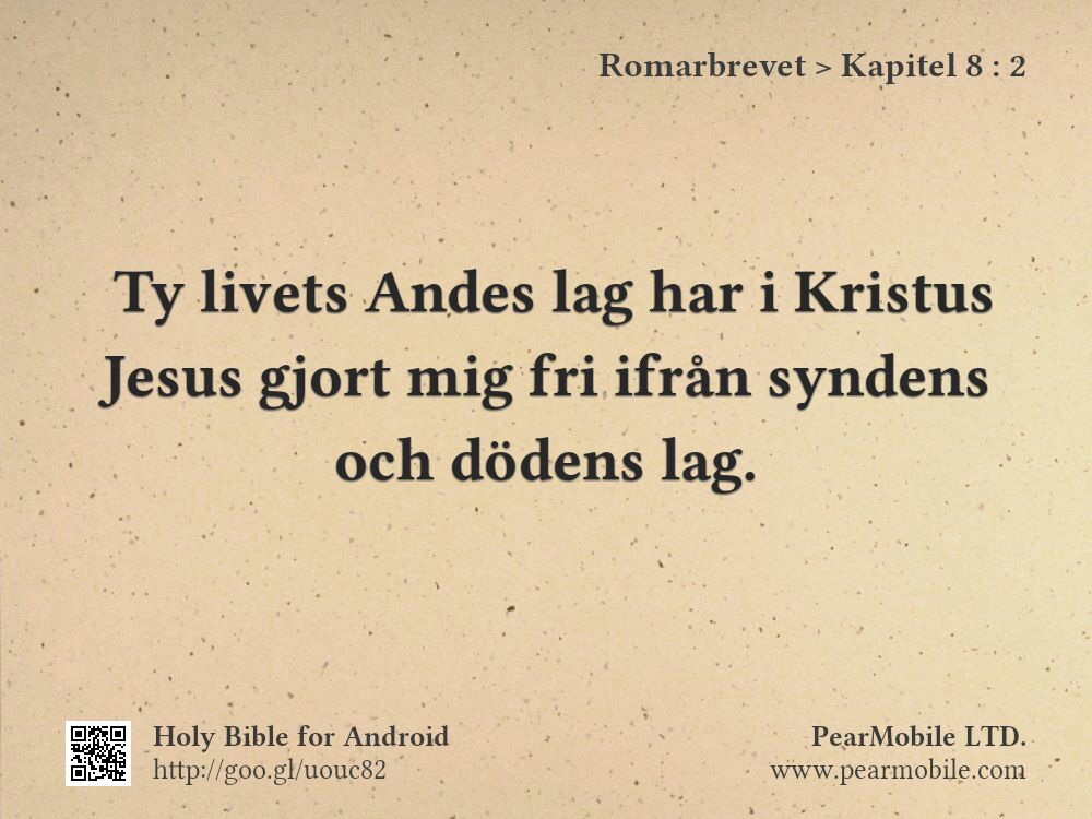 Romarbrevet, Kapitel 8:2